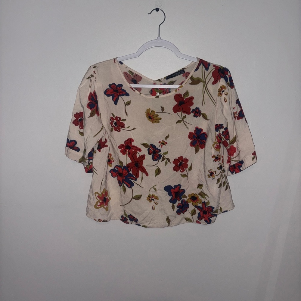 Atmosphere | Cream Floral Print Blouse